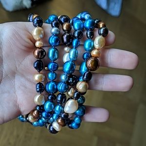 Never worn real pearl necklaces